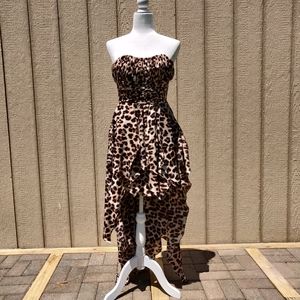 Windsor High Low Cheetah Dress